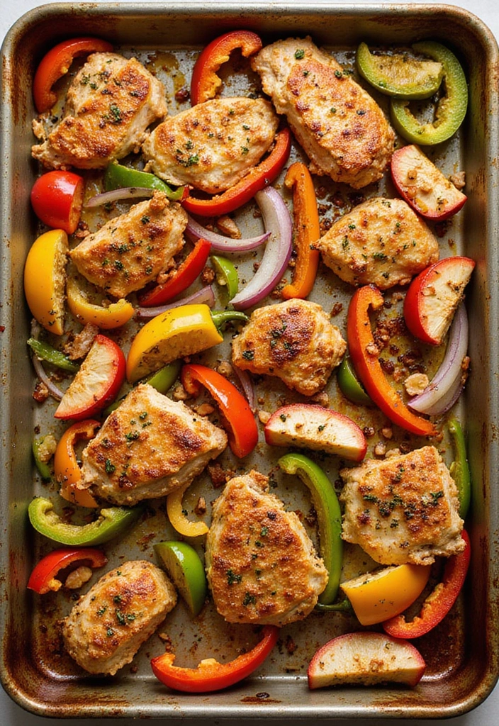 33 Meat-Based Sheet Pan Recipes That Save Dinner - 7. One-Pan Chicken Fajitas