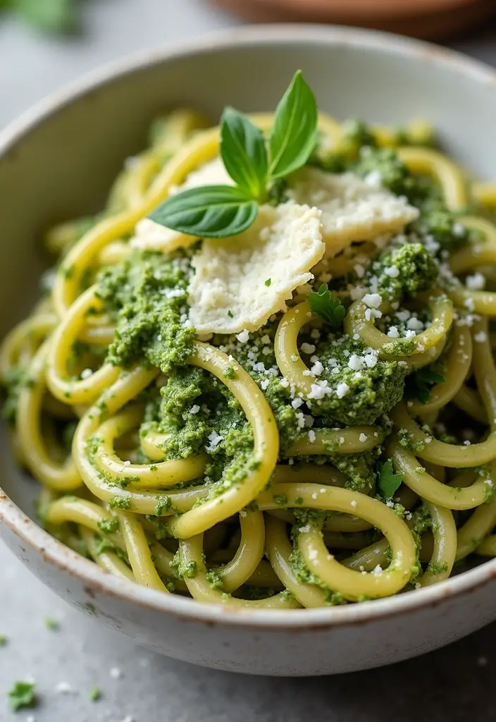 33 Ribeye Recipes That Bring Restaurant Flavor Home - 18. Ribeye Pasta with Creamy Pesto Sauce