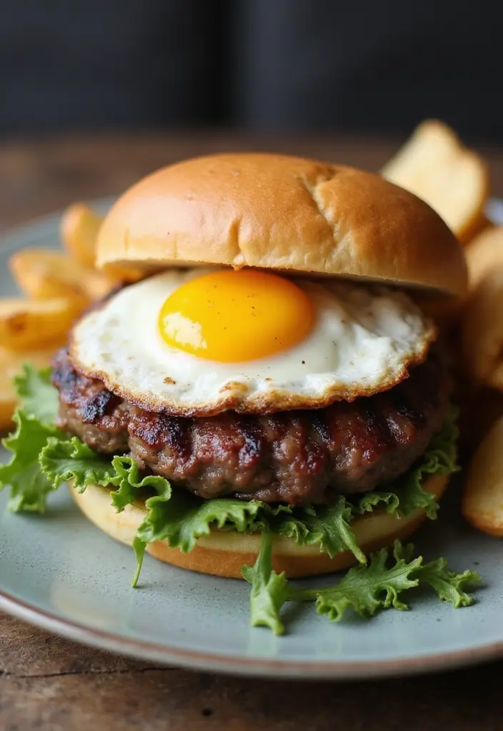 33 Ribeye Recipes That Bring Restaurant Flavor Home - 19. Ribeye Burger with Fried Egg