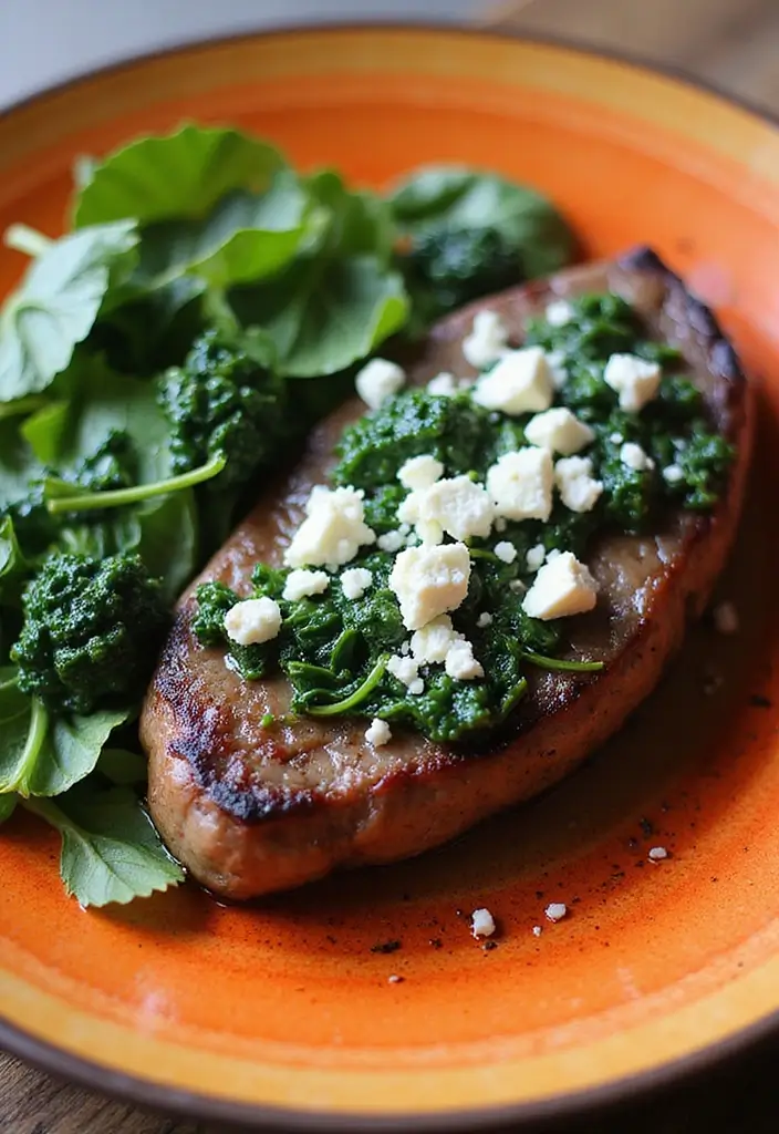 33 Ribeye Recipes That Bring Restaurant Flavor Home - 31. Ribeye with Spinach and Feta