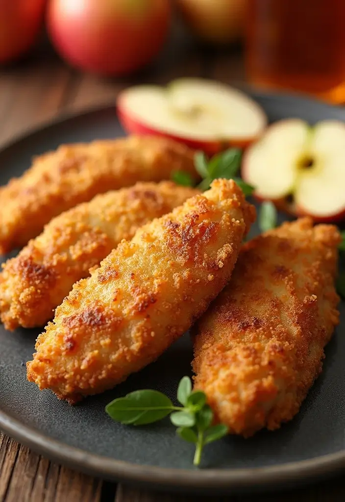 29 Crispy Chicken Tender Recipes That Kids Beg For - 18. Apple Cider Chicken Tenders