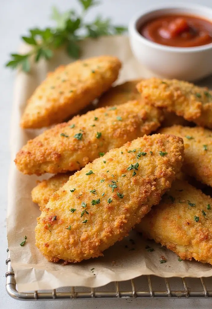 29 Crispy Chicken Tender Recipes That Kids Beg For - 2. Oven-Baked Parmesan Chicken Tenders