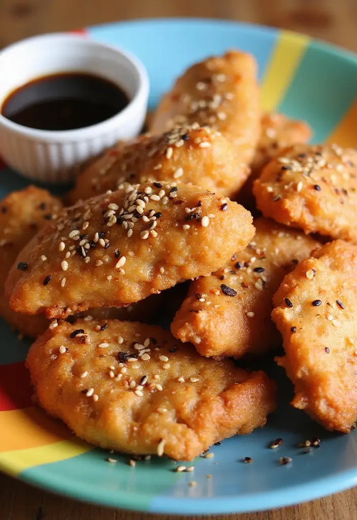 29 Crispy Chicken Tender Recipes That Kids Beg For - 20. Sesame Chicken Tenders