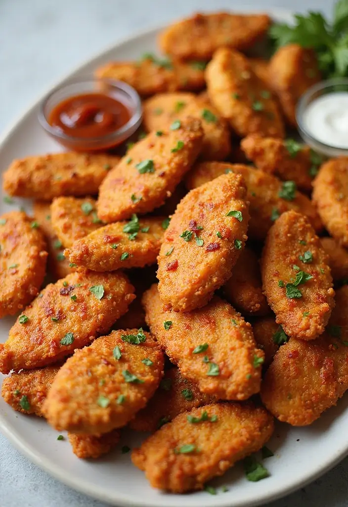 29 Crispy Chicken Tender Recipes That Kids Beg For - 21. Spicy Ranch Chicken Tenders