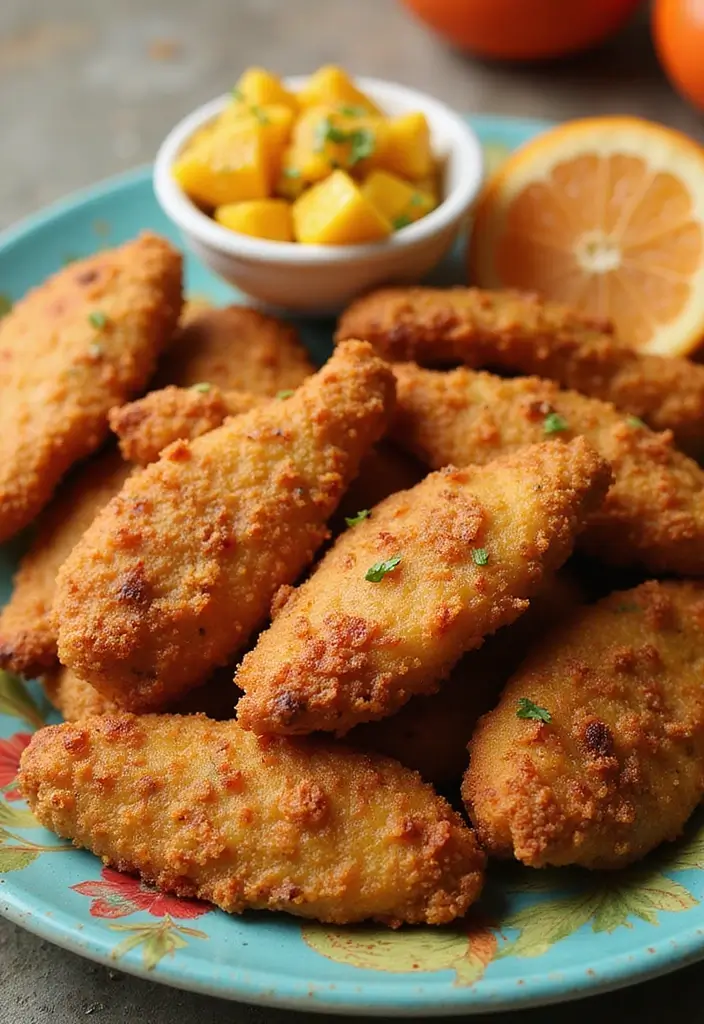 29 Crispy Chicken Tender Recipes That Kids Beg For - 22. Caribbean Jerk Chicken Tenders