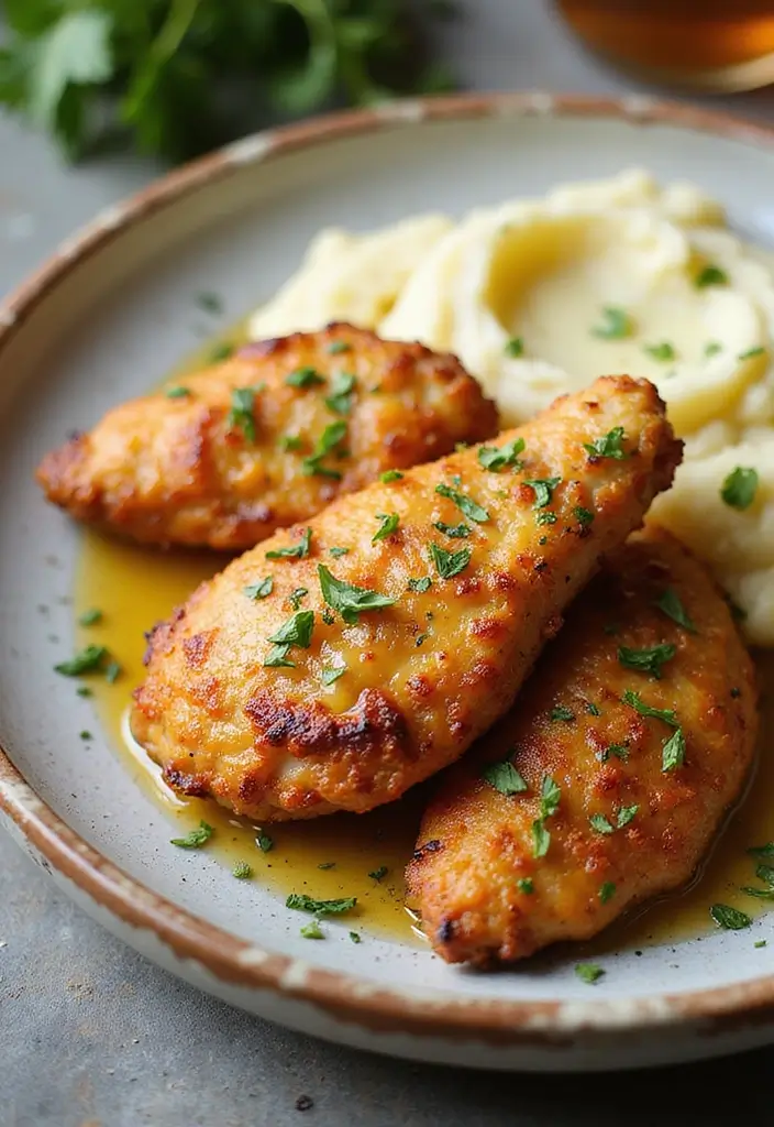 29 Crispy Chicken Tender Recipes That Kids Beg For - 26. Garlic Butter Chicken Tenders