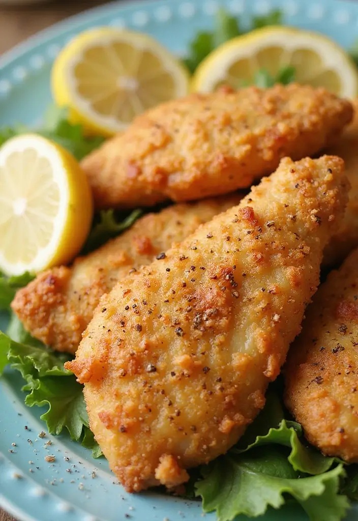 29 Crispy Chicken Tender Recipes That Kids Beg For - 7. Lemon Pepper Chicken Tenders